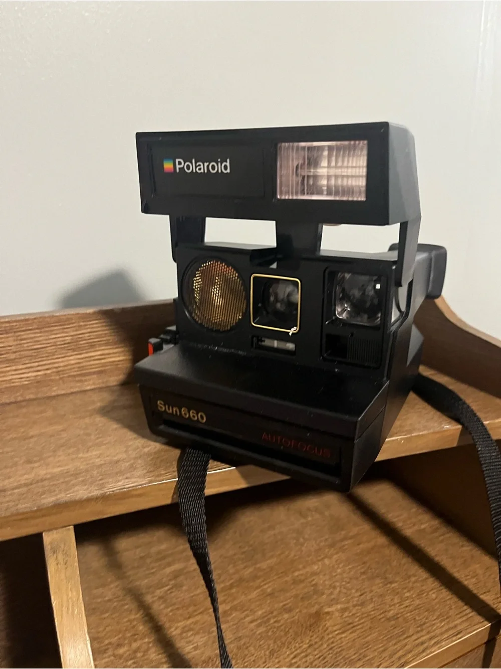 🩷 Vintage Polaroid Sun 660 Autofocus Instant Camera - Black